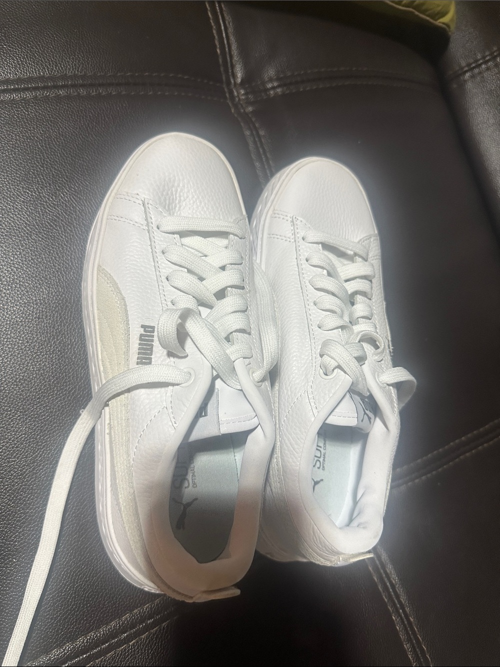 White size 7 puma sneakers